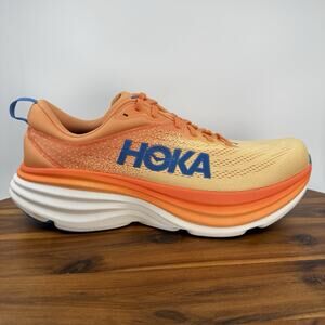 Hoka One One Bondi 8 Mens Size 11.5 Impala Mock Orange Running Shoes NEW
